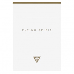 Clairefontaine jegyzettömb, A5, vonalas, 70lap, fehér, Flying spirit