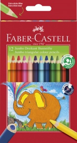 Faber-Castell Színes ceruza készlet 12db-os háromszögletű Jumbo