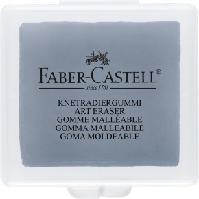 Faber-Castell Gyurmaradír műanyag dobozban szürke