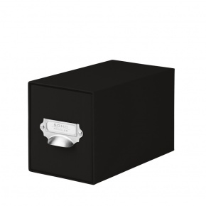 Rössler Soho fiókos doboz CD (14x26x15,4 cm, fém fogóval) fekete