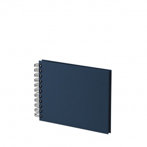 Rössler Soho fotóalbum/scrapbook (14,5x19,5 cm, 20 lap, spirálos, fekete lapok) Navy