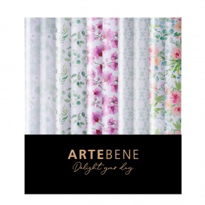 Artebene tekercses csomagolópapír (70x300 cm) virágos esküvői, 5-féle (4)