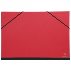 Clairefontaine rajzlaptartó mappa (52x72 cm, gumis) piros