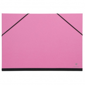 Clairefontaine rajzlaptartó mappa (52x72 cm, gumis) pink