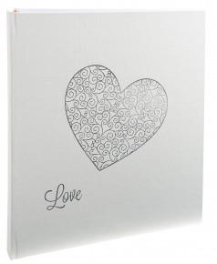 Exacompta esküvői album (29x32cm, 60lap, 300 fotó) fehér, Love