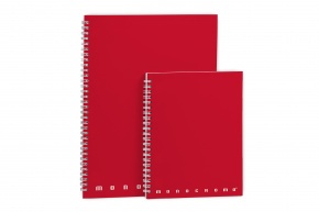 Pigna Monocromo spirálfüzet, A4, 70 lap, négyzethálós, 6-féle szín