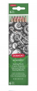 Derwent Academy skicc ceruza készlet 2H-3B, 6 db