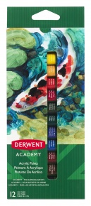 Derwent Academy akrilfesték készlet 12ml, 12 db