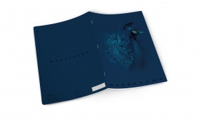 Pigna Monocromo tűzött füzet, A4, 38 lap, vonalas, 4-féle, BLUE
