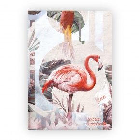 Lizzy Heti Tervező B6 design, Abstract Flamingo (2025)