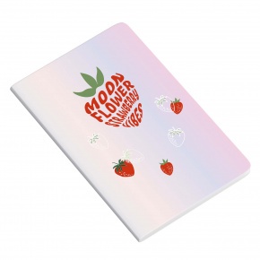 AMBAR Füzet A4, 48 lapos kockás, PP Moonflower Teen Strawberry