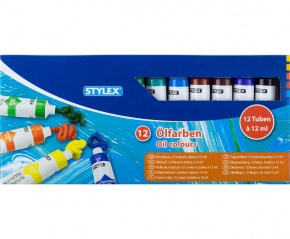 Stylex olajfesték készlet, 12dbx12ml