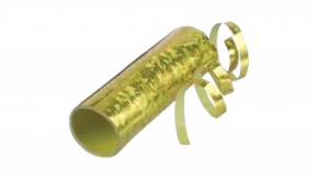 Amscan-Riethmüller szerpentin, arany, hologrammos, 0,7x400cm