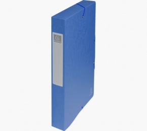 Exacompta füzetbox, A4, 40mm, 600g, kék