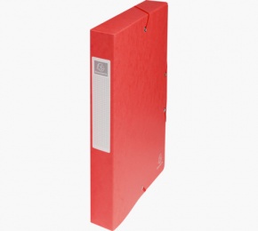 Exacompta füzetbox, A4, 40mm, 600g, piros