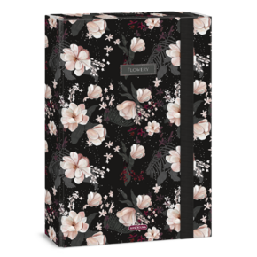 Ars Una A4 füzetbox Flowery black (5374) 24