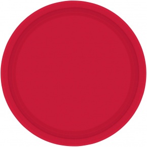 Amscan tányér (8db, 22,8 cm) piros