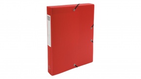 Exacompta füzetbox, PP, A4, 40mm, piros