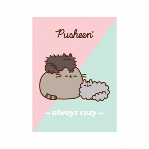 Majewski tűzött füzet (A5, kockás, 32 lap), Pusheen