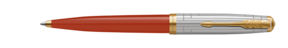 Parker Royal 51 PREMIUM Golyóstoll, Arany klipsz 2169073 RAGE RED