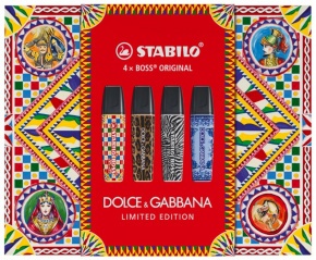 STABILO BOSS ORIGINAL D&G Edition szövegkiemelő készlet 4 db-os