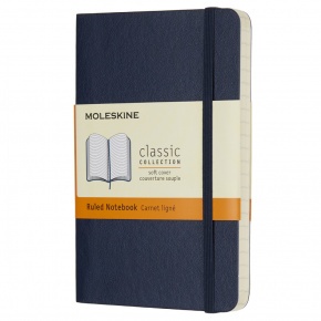 Moleskine Notesz QP611B20 Puha Zafírkék (P) Vonalas