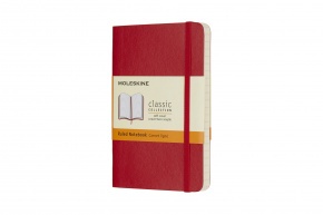 Moleskine Notesz QP611F2 Puha Skarlát Piros (P) Vonalas