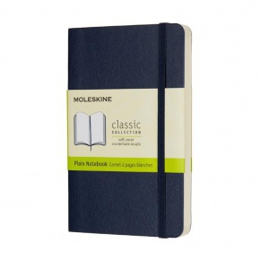 Moleskine Notesz QP613B20 Puha Zafírkék (P) Sima