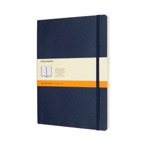 Moleskine Notesz QP621B20 Puha Zafírkék (XL) Vonalas