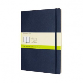 Moleskine Notesz QP623B20 Puha Zafírkék (XL) Sima