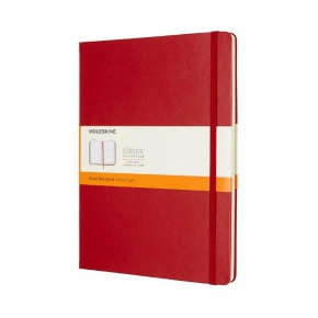 Moleskine Notesz QP090F2 Kemény Skarlát Piros (XL) Vonalas