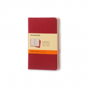 Moleskine Jegyzetfüzet Cahier (3db) CH111 Piros (P) Vonalas