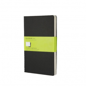 Moleskine Jegyzetfüzet Cahier (3db) QP318 Fekete (L) Sima