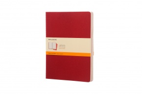 Moleskine Jegyzetfüzet Cahier (3db) CH121 Piros (XL) Vonalas