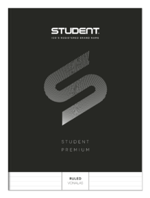 ICO Student Prémium (fekete) füzet A/4, 32lap, vonalas.