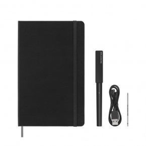 Moleskine smart pen3 + smart notesz, fekete (L).