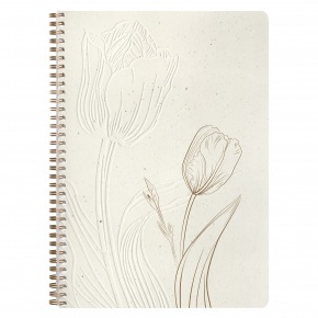 Clairefontaine spirálfüzet (A4, 74 lap, pontozott) Tulip paper (4)