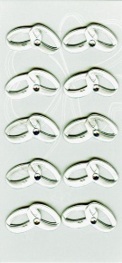 Rössler Matrica, kézzelkészített, esküvői/ ezüst gyűrűpár, 10db