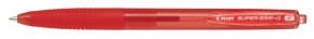 Pilot Super Grip G nyomógombos golyóstoll, piros test, piros tinta