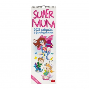 Legami falinaptár (16x49 cm) Super Mum 2025