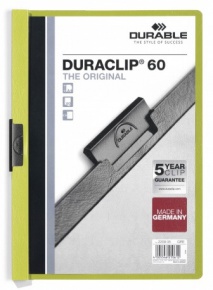 Durable Duraclip clip-mappa, 60 lapig, zöld