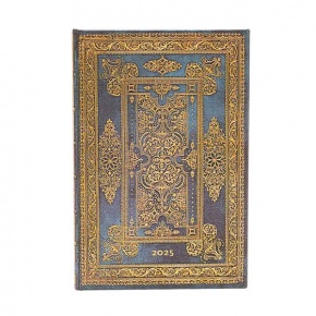 Paperblanks határidőnapló 2025, Blue Luxe, Mini, Verso