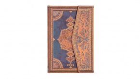 Paperblanks határidőnapló 2025, Safavid Indigo, Mini, Verso