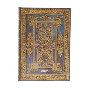 Paperblanks határidőnapló 2025, Blue Luxe, Midi, Napi