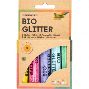 Folia bio glitter, 5x7g, műanyagmentes, lebomló