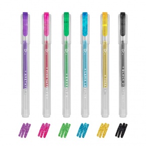 Legami glitteres zselés toll szett, mini, 6-színű STATIONERY