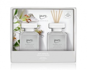 Ipuro pálcikás illatosító Essentials, white lily (2 x 50ml)