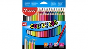 Maped színes ceruza 48 db, color peps, háromszögletű