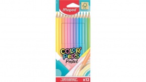 Maped színes ceruza 12db color peps, háromszögletű, pasztell színek