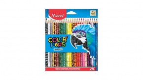 Maped színes ceruza 24db állatmintás, Animals